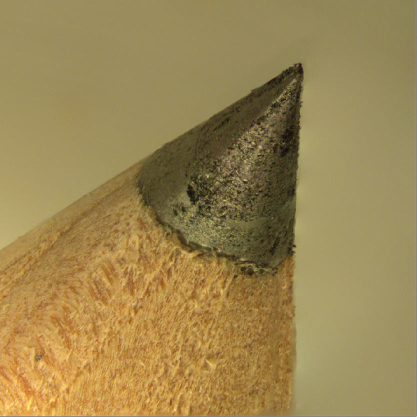 Random wear shapes all pointed tips alike